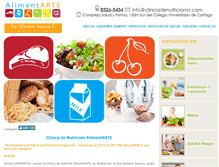 Tablet Screenshot of clinicadenutricioncr.com